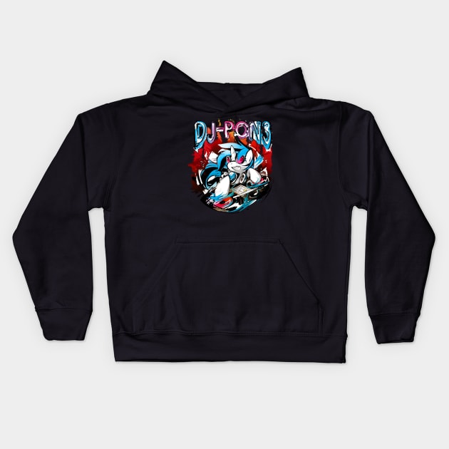 Dj-Pon3 v2 Kids Hoodie by Cenit